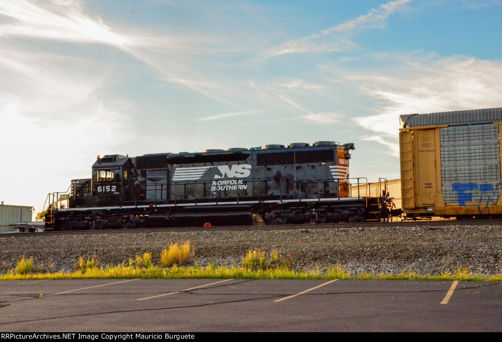 NS SD40-2 Locomotive in the yard